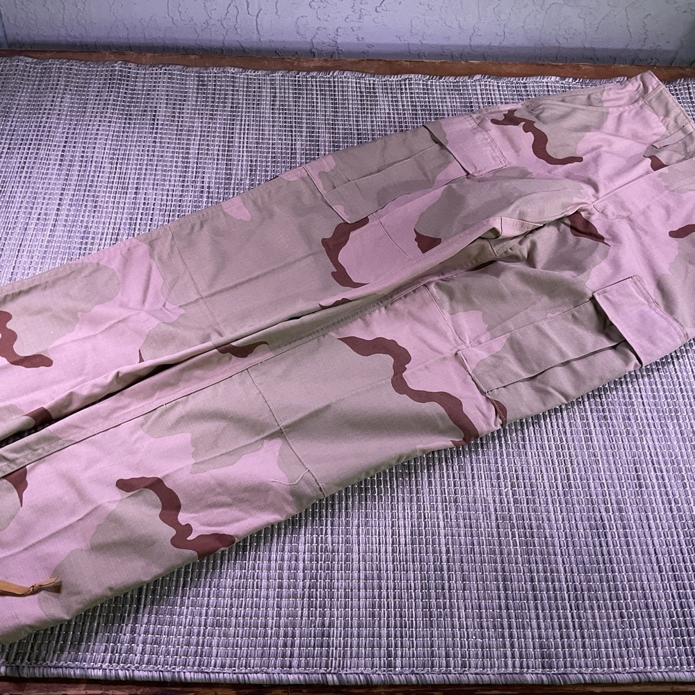 US Military Desert Camo Cargo Pants X-Small Short Ripstop Tactical Trousers